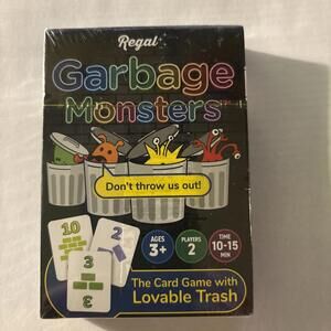 Garbage Monsters Card Game (age 3+,2 players,10-15 mins)NIB
